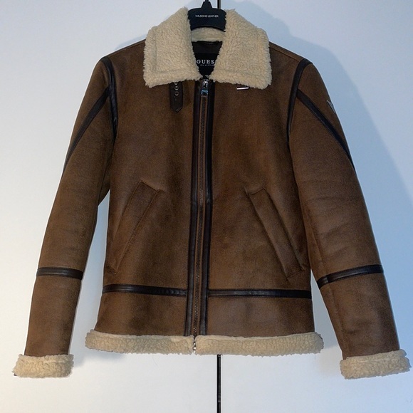 Guess Other - GUESS (EUC) men’s faux shearling coat. Size XS.